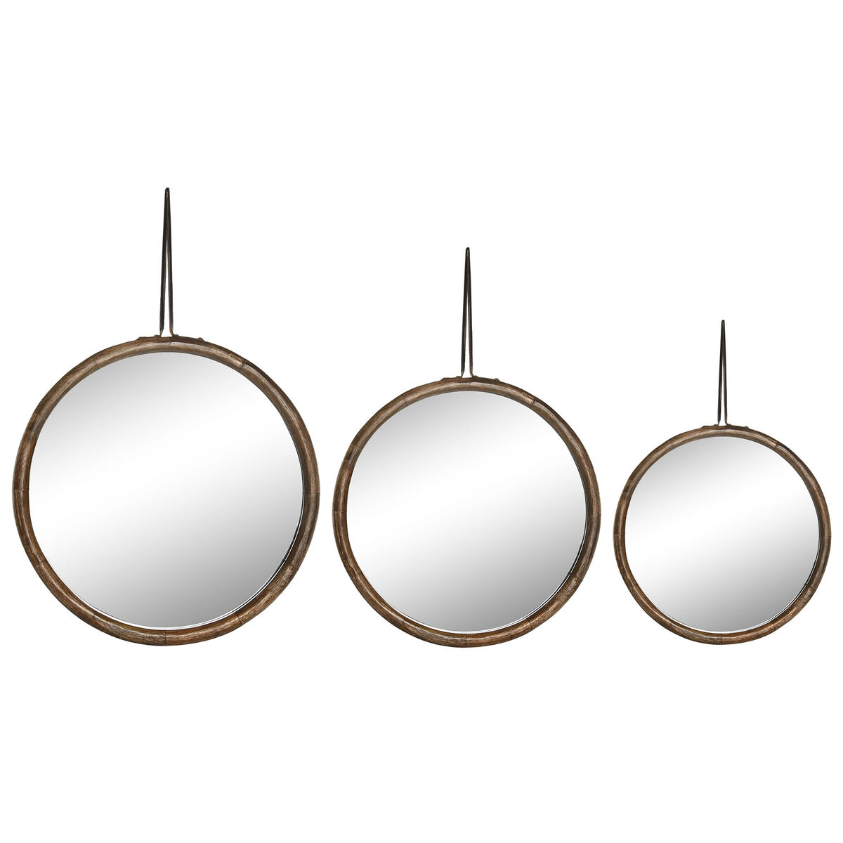 Wandspiegel Home ESPRIT Natuurlijk Tropisch (3 Onderdelen)