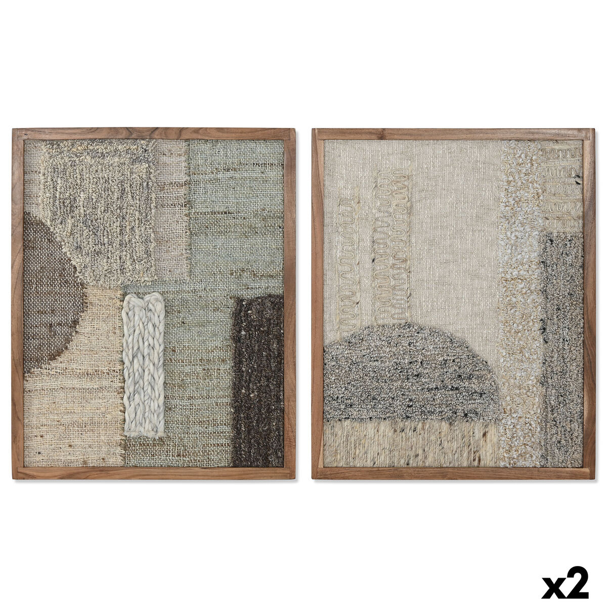 Schilderij Home ESPRIT Katoen Acacia 60 x 3 x 75 cm