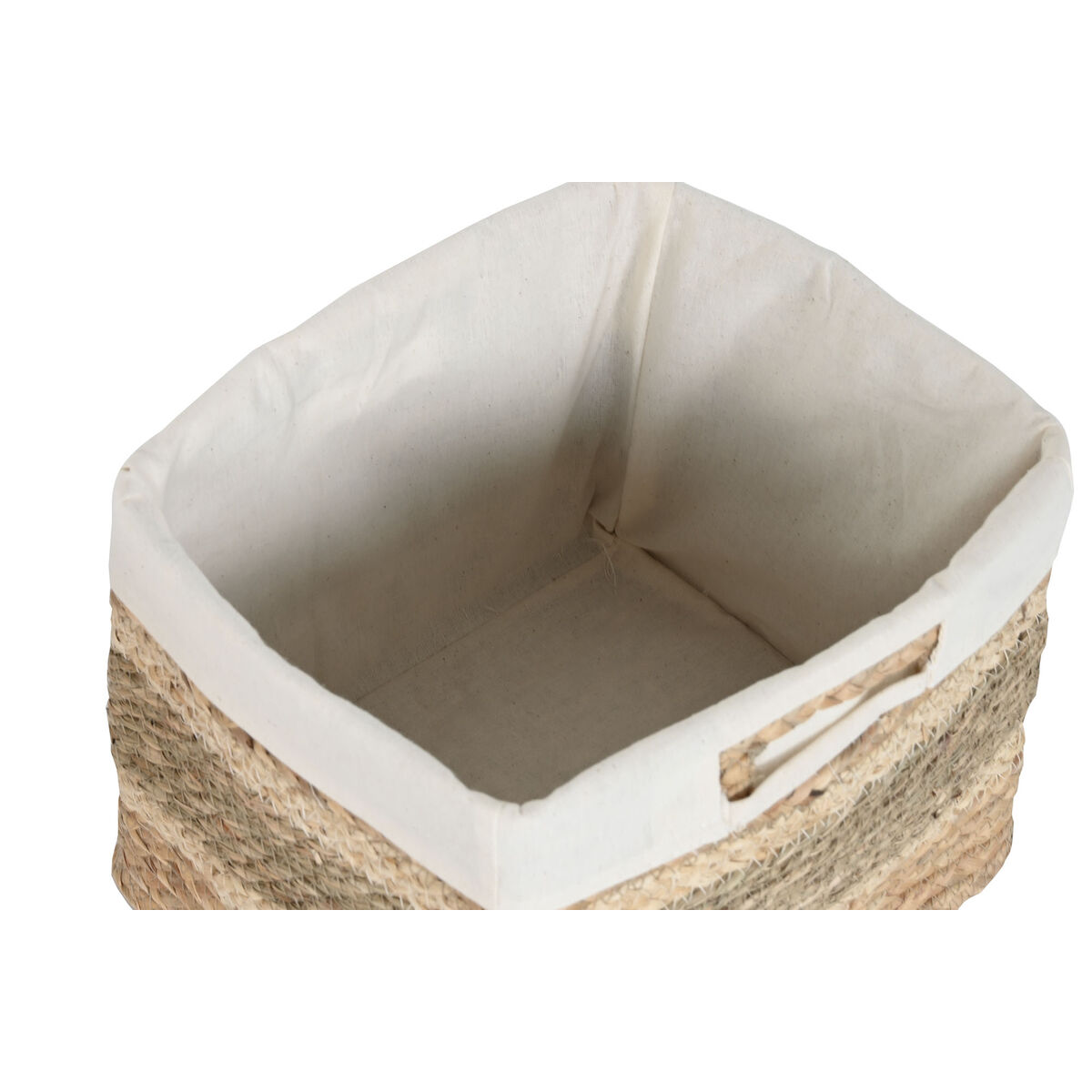 Image secondaire de Set de basket Home ESPRIT Naturel Herbier marin Tropical (3 Pièces)