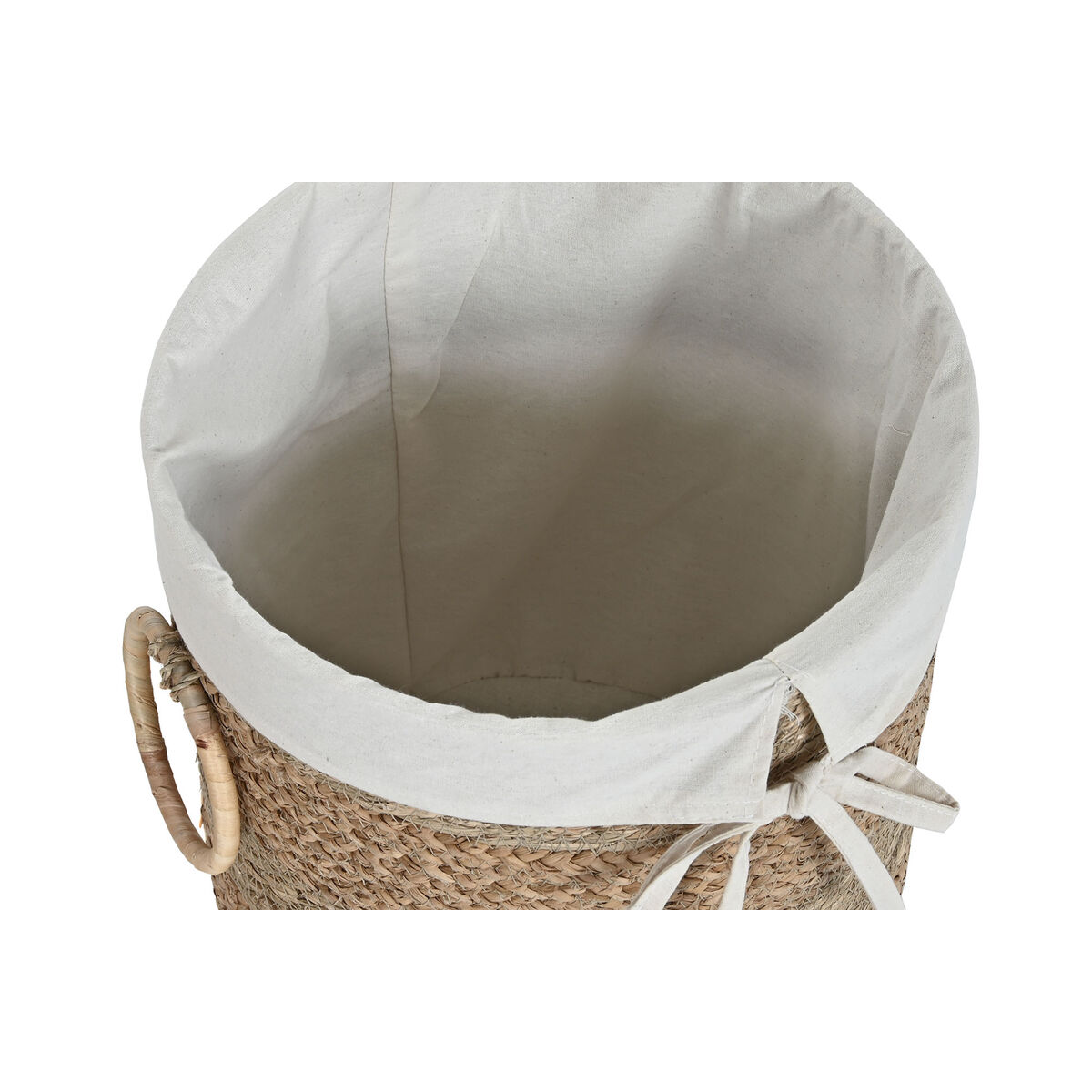 Image secondaire de Set de basket Home ESPRIT Crème Naturel Herbier marin Tropical (2 Pièces)
