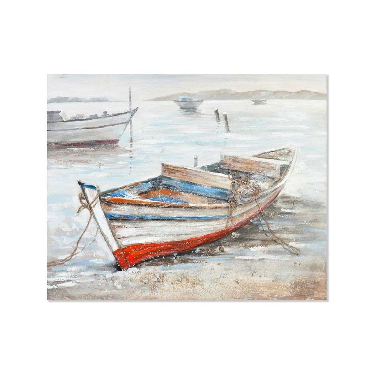 Schilderij Home ESPRIT Boot Mediterrane 150 x 4 x 120,5 cm