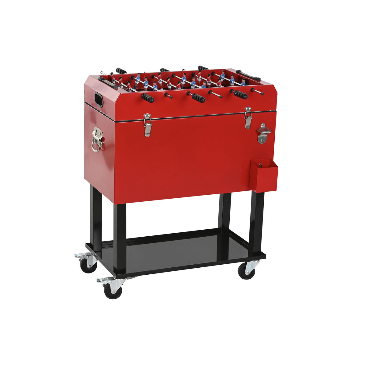 Koelbox Home ESPRIT Zwart Rood Metaal 71 x 62 x 85 cm