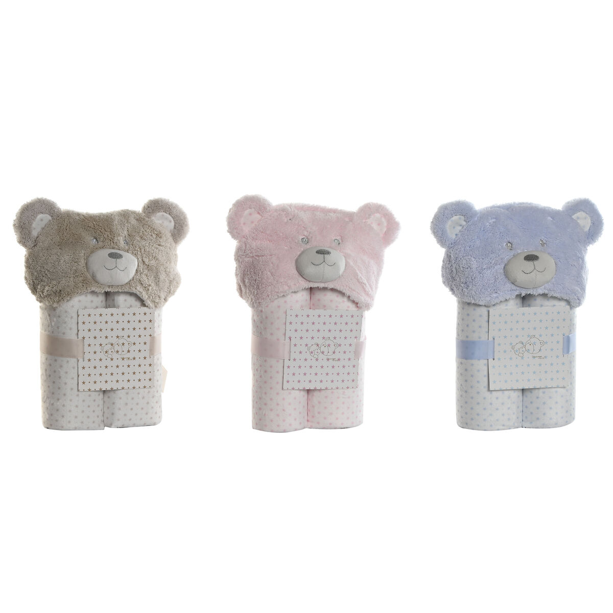 Image secondaire de Couverture Home ESPRIT Bleu Beige Rose 100 x 75 x 20 cm (3 Unités)