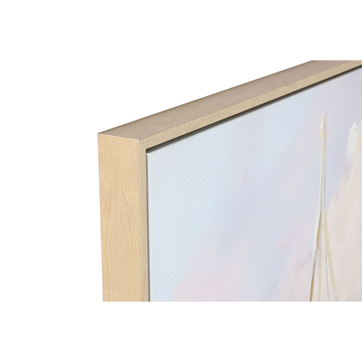 Image secondaire de Cadre Home ESPRIT Bleu Vert Gris Rose Voiliers méditerranéen (2 Unités)