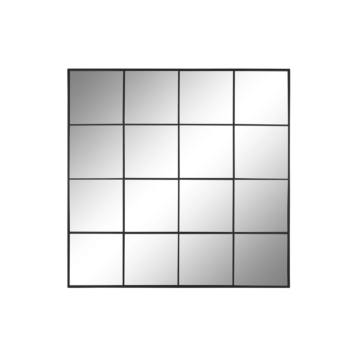 Miroir mural Home ESPRIT Noir Fenêtre 122 x 2 x 122 cm