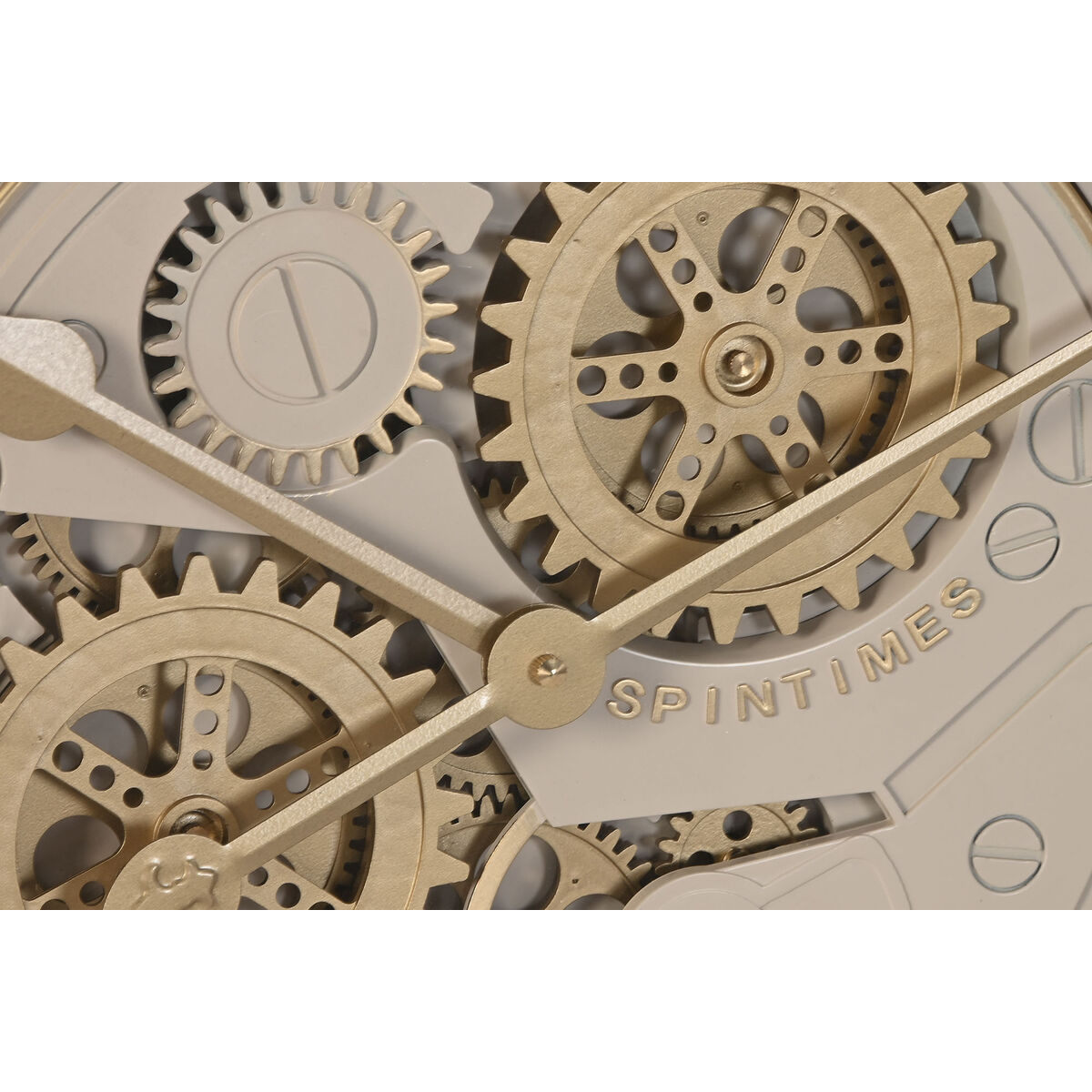 Image secondaire de Horloge Murale Home ESPRIT Beige Doré Verre Fer 60 x 8 x 60 cm