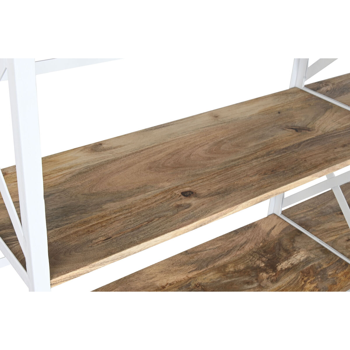 Planken Home ESPRIT Wit Natuurlijk Metaal Mangohout 180 x 35 x 220 cm