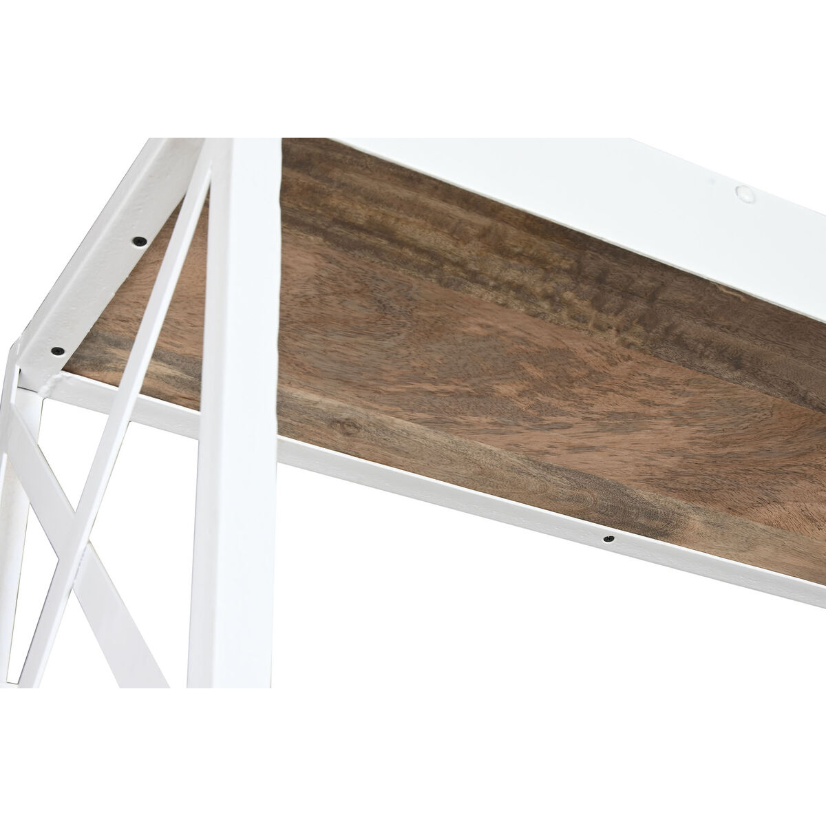 Planken Home ESPRIT Wit Natuurlijk Metaal Mangohout 180 x 35 x 220 cm