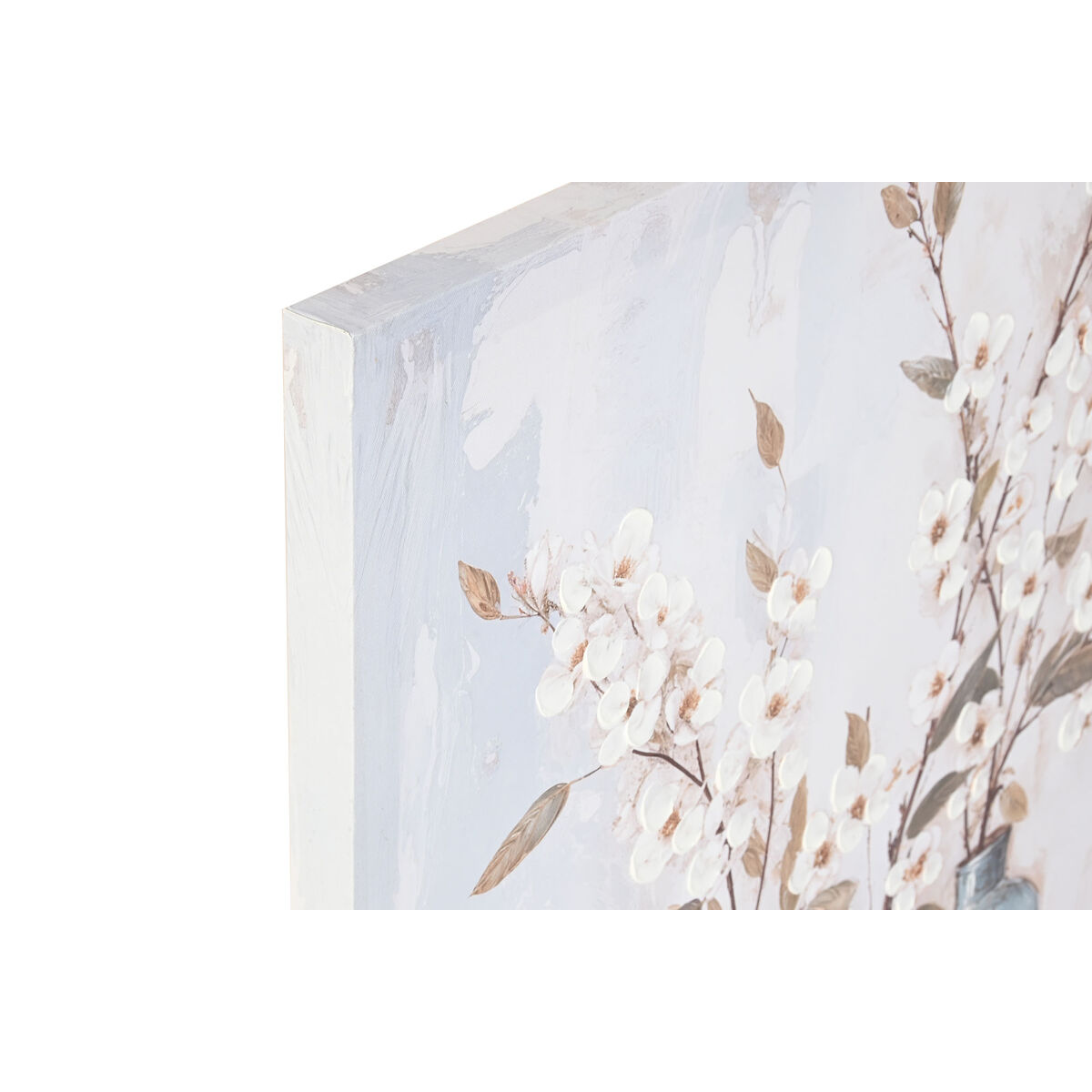 Image secondaire de Cadre Home ESPRIT Bleu Blanc Beige Oriental Vase 60 x 3,5 x 80 cm (2 Unités)
