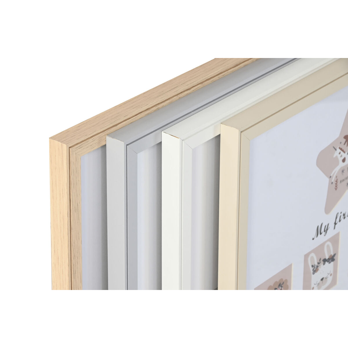 Ramka na Zdjęcia Home ESPRIT Szkło Drewno MDF 40,5 x 2 x 49,5 cm (4 Sztuk)