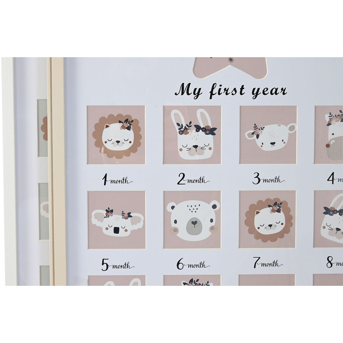 Ramka na Zdjęcia Home ESPRIT Szkło Drewno MDF 40,5 x 2 x 49,5 cm (4 Sztuk)