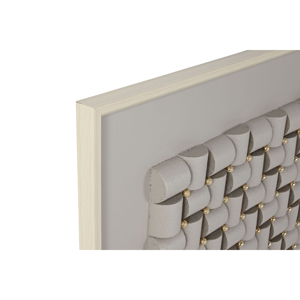 Image secondaire de Cadre Home ESPRIT Blanc Beige Abstrait Moderne 100 x 3,5 x 100 cm (2 Unités)