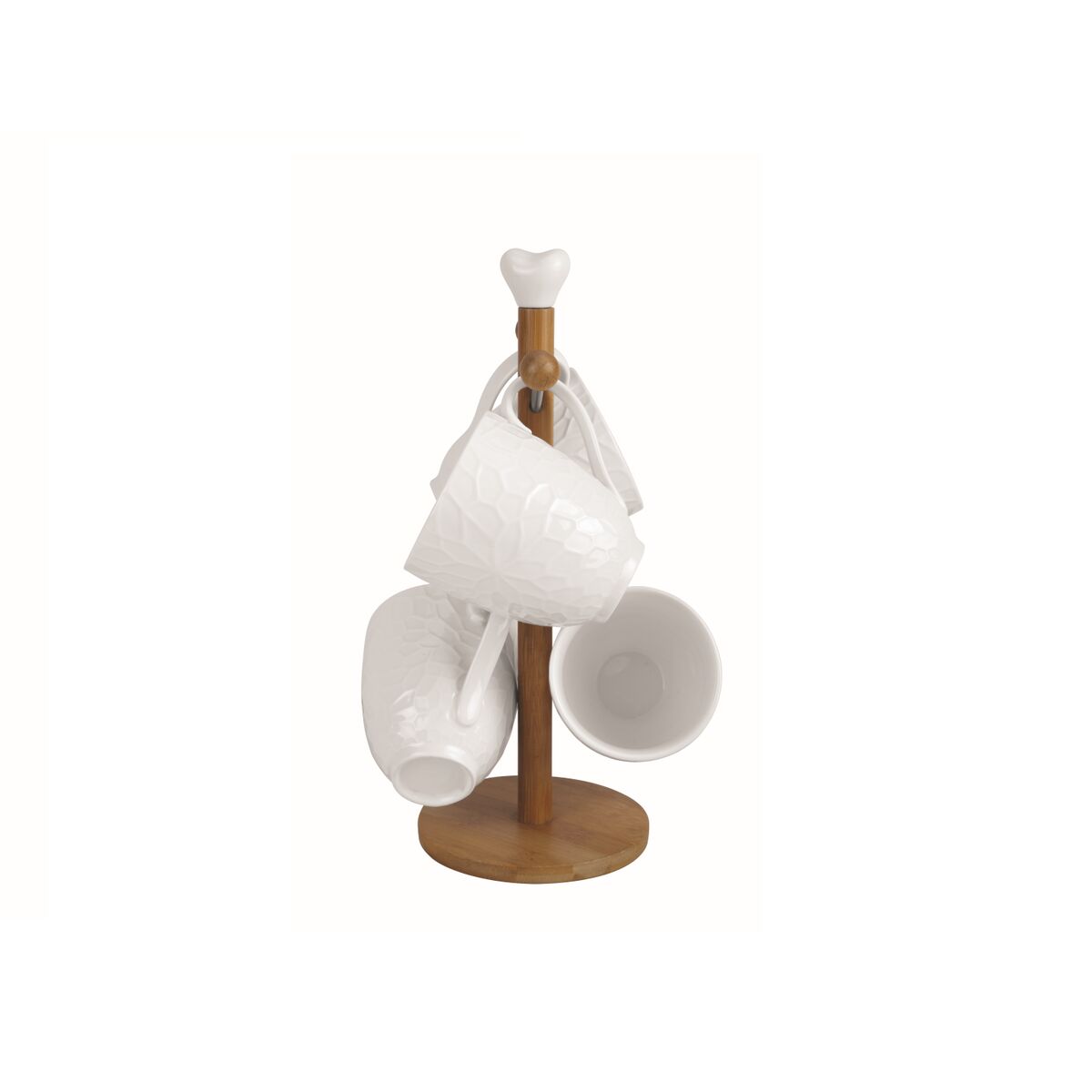 Image secondaire de Tasse mug Home ESPRIT Blanc Naturel Avec relief 350 ml