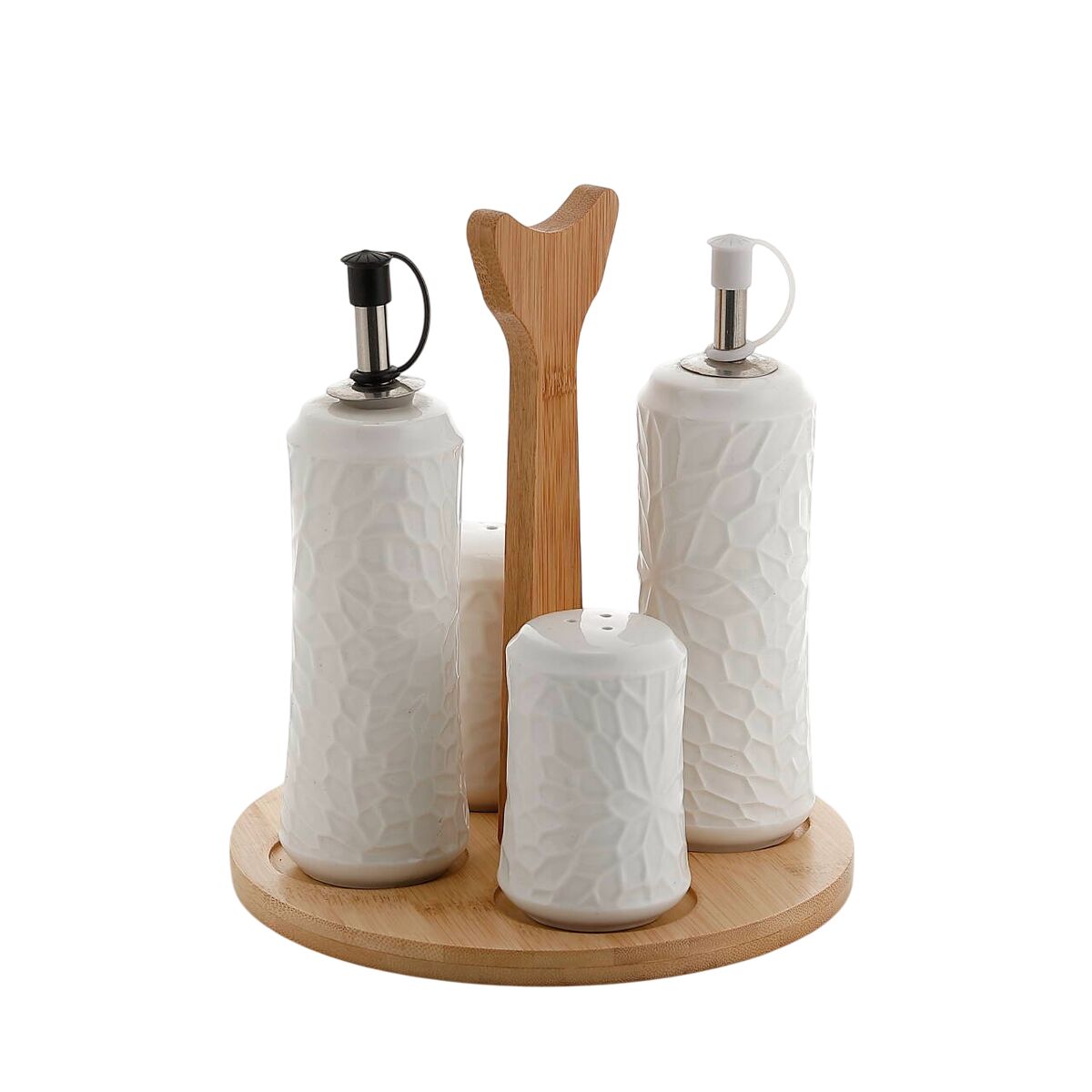 Image secondaire de Huilier Home ESPRIT Blanc Bambou Porcelaine