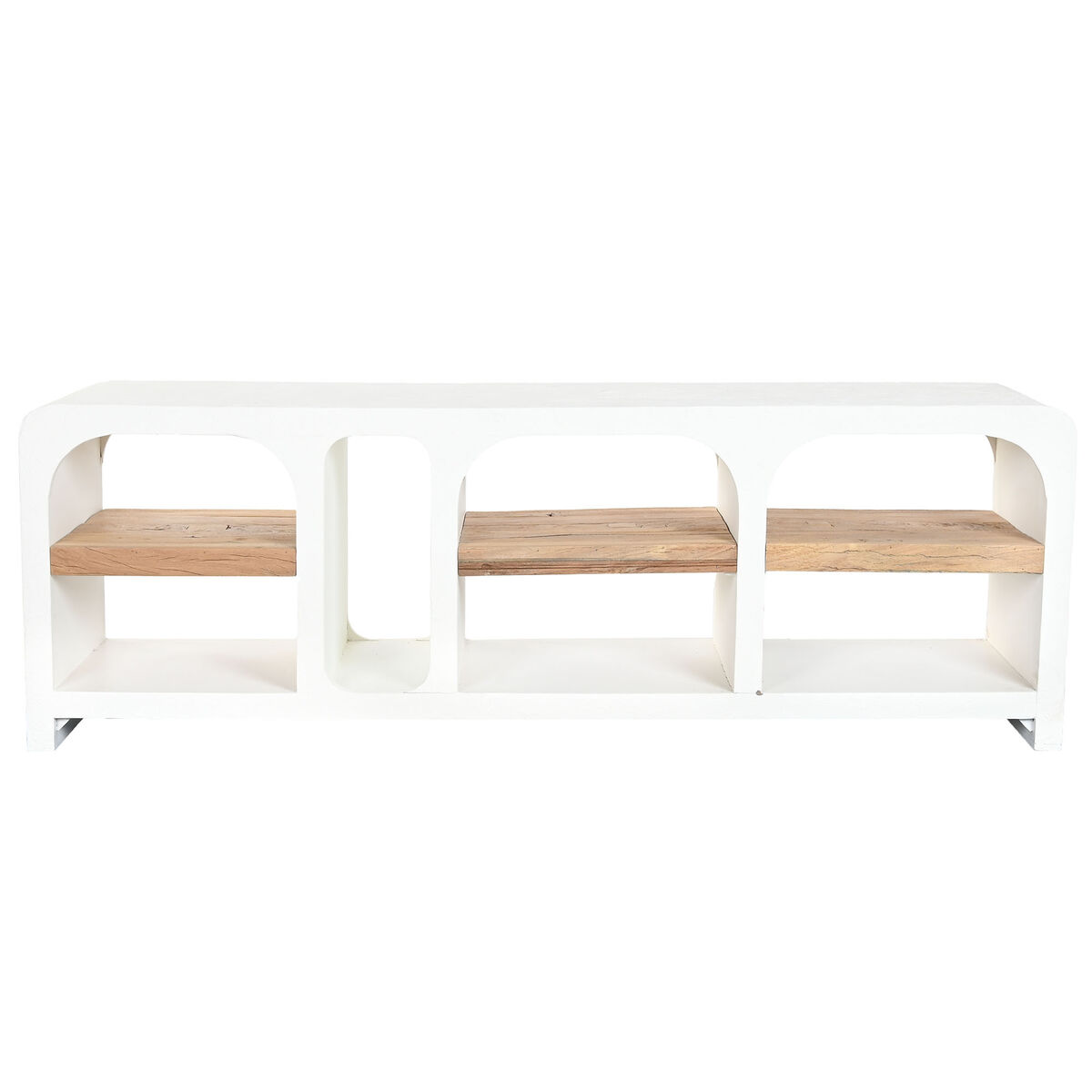 TV furniture Home ESPRIT White Natural 150 x 41 x 54 cm