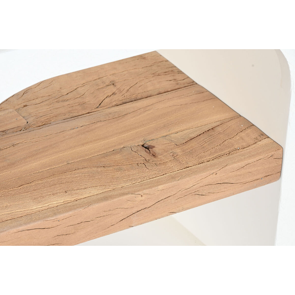 TV furniture Home ESPRIT White Natural 150 x 41 x 54 cm
