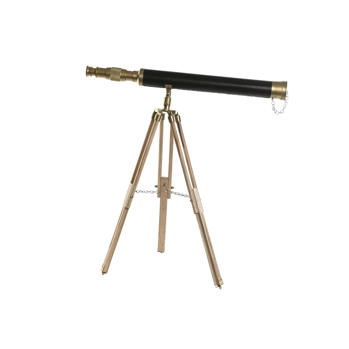 Figurine Décorative Home ESPRIT Marron Doré Vintage Télescope 63 x 40 x 70 cm