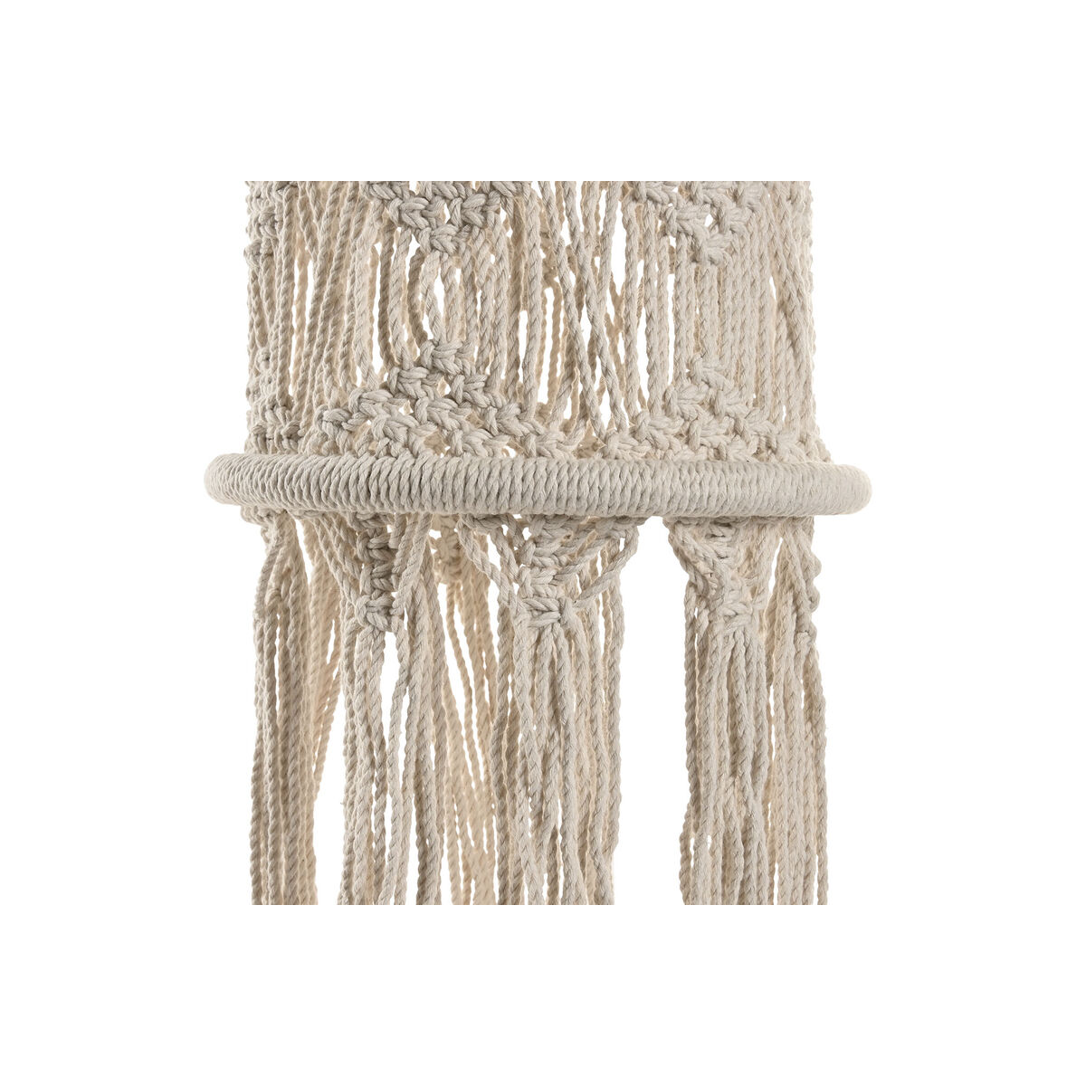 Image secondaire de Écran de lampe Home ESPRIT Macramé Urbaine 25 x 25 x 108 cm