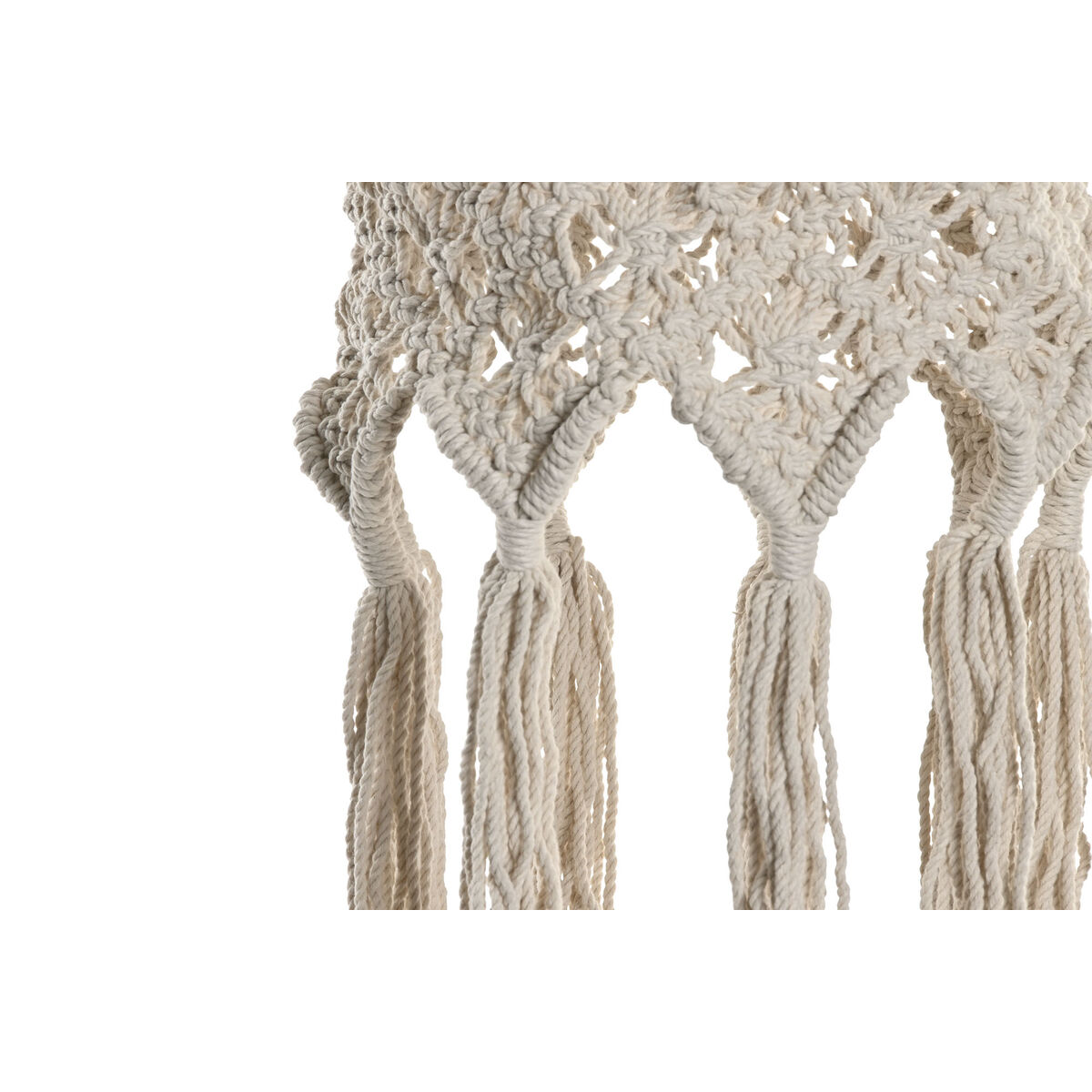 Image secondaire de Écran de lampe Home ESPRIT Macramé Urbaine 30 x 30 x 30 cm
