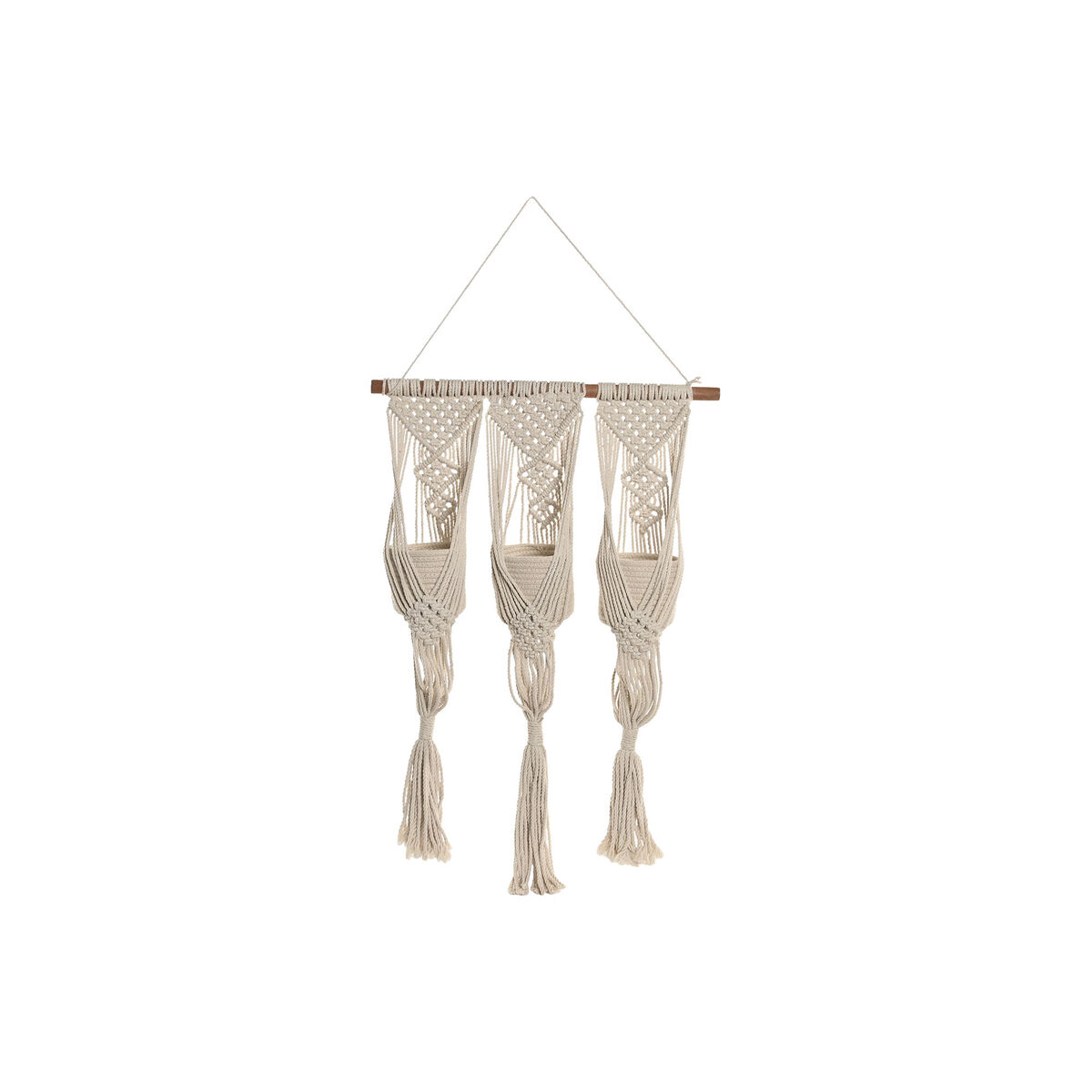 Γλάστρα Home ESPRIT βαμβάκι Ξύλο Urban 46 x 2 x 93 cm