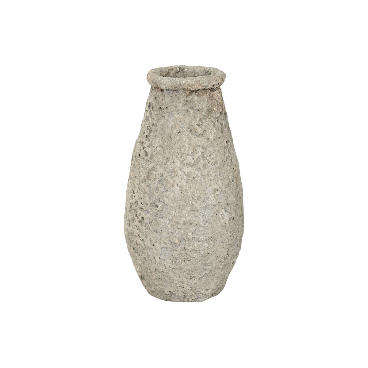 Vase Home ESPRIT Gris Terre cuite 25 x 25 x 51 cm