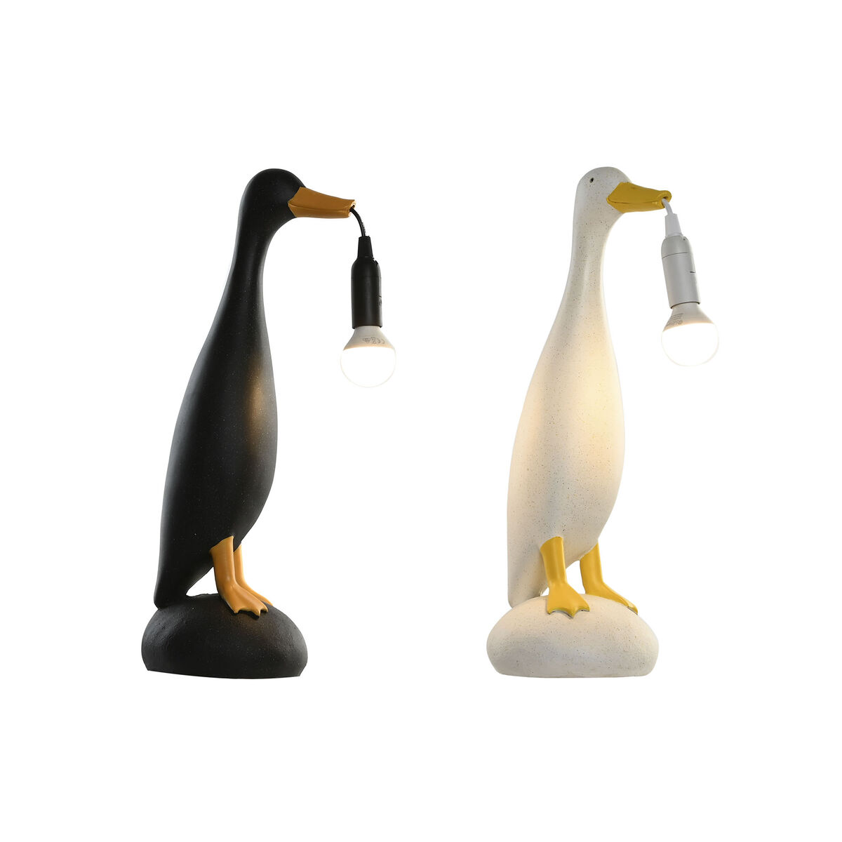 Image secondaire de Lampe de bureau Home ESPRIT Jaune Blanc Noir 25 W 220 V (2 Unités)