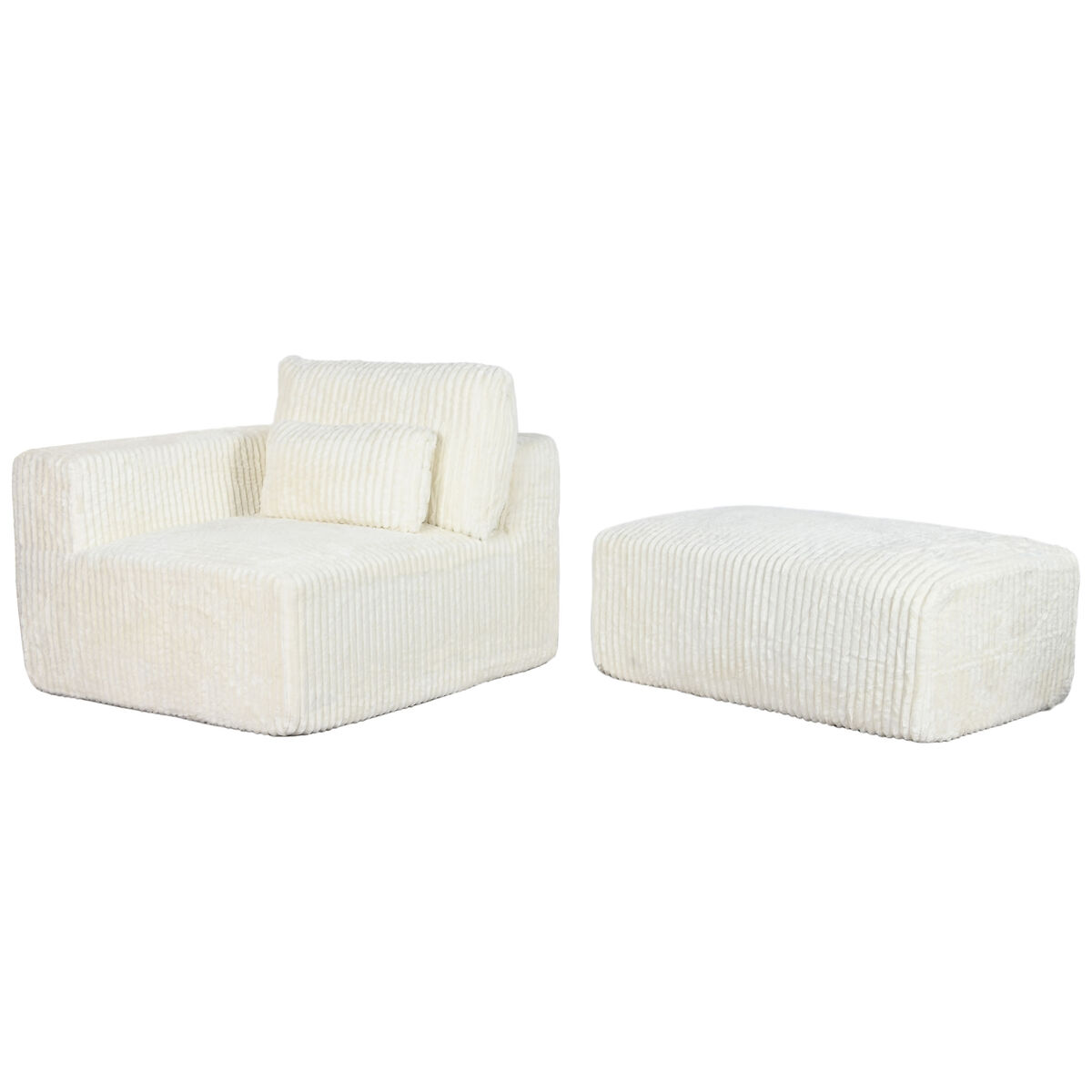 Sofa Home ESPRIT Crème Scandi 220 x 158 x 91 cm