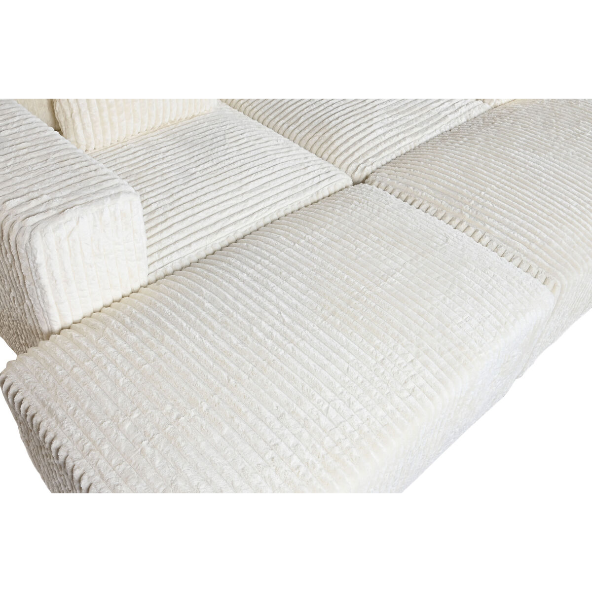 Sofa Home ESPRIT Crème Scandi 220 x 158 x 91 cm