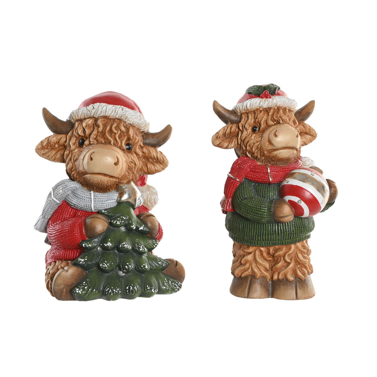 Décorations de Noël Home ESPRIT Multicouleur 22,5 X 19 X 38 CM (2 Unités)