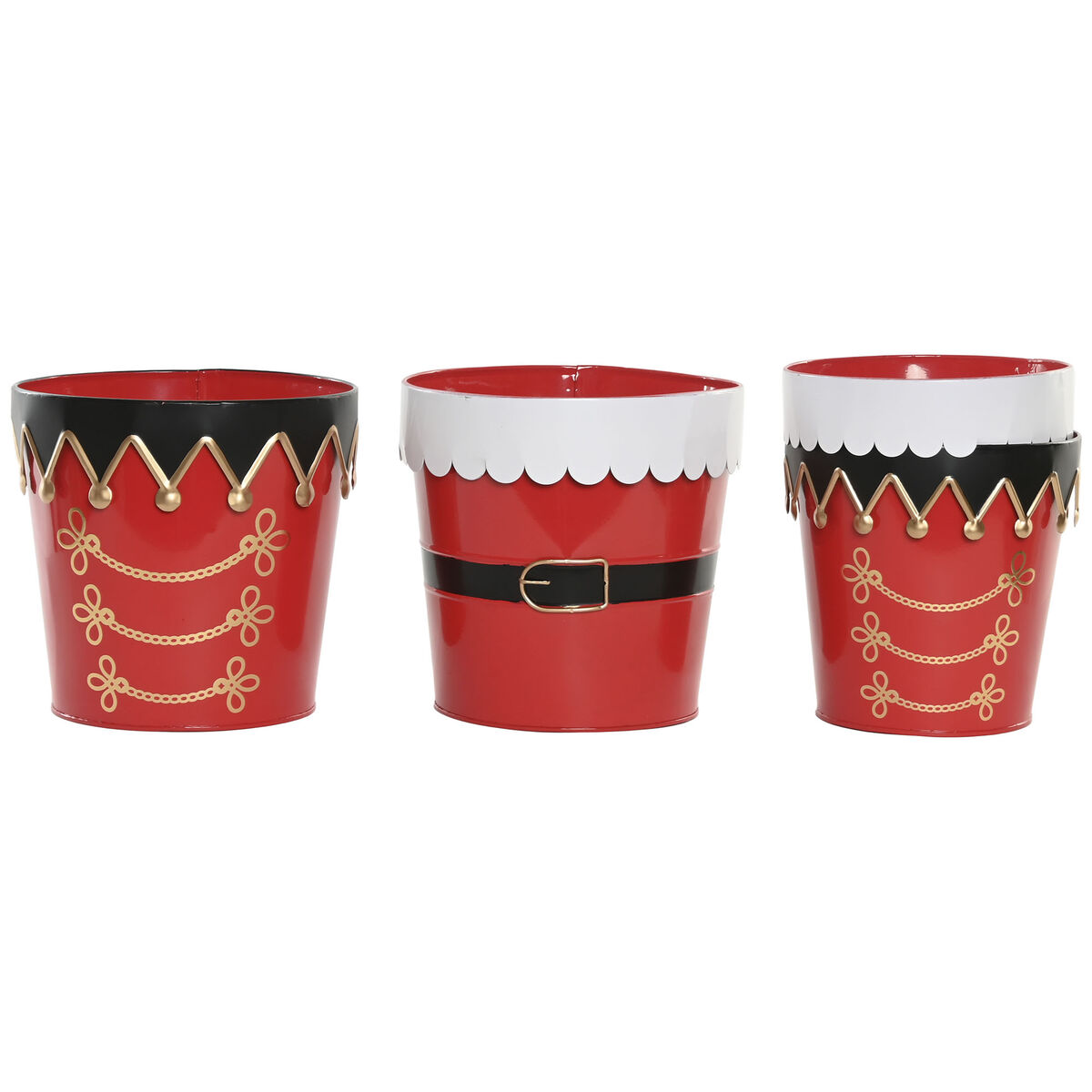 Ensemble Décorations de Noël Home ESPRIT Blanc Rouge Noël 21 x 21 x 20 cm (2 Unités)