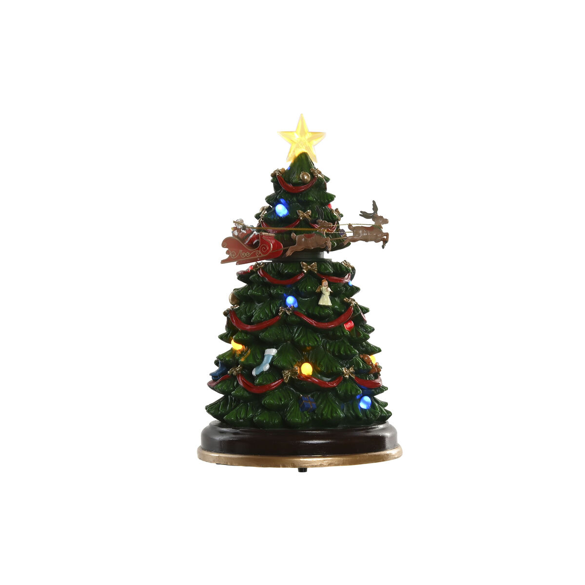 Sapin de Noël Home ESPRIT Multicouleur polypropylène Musical