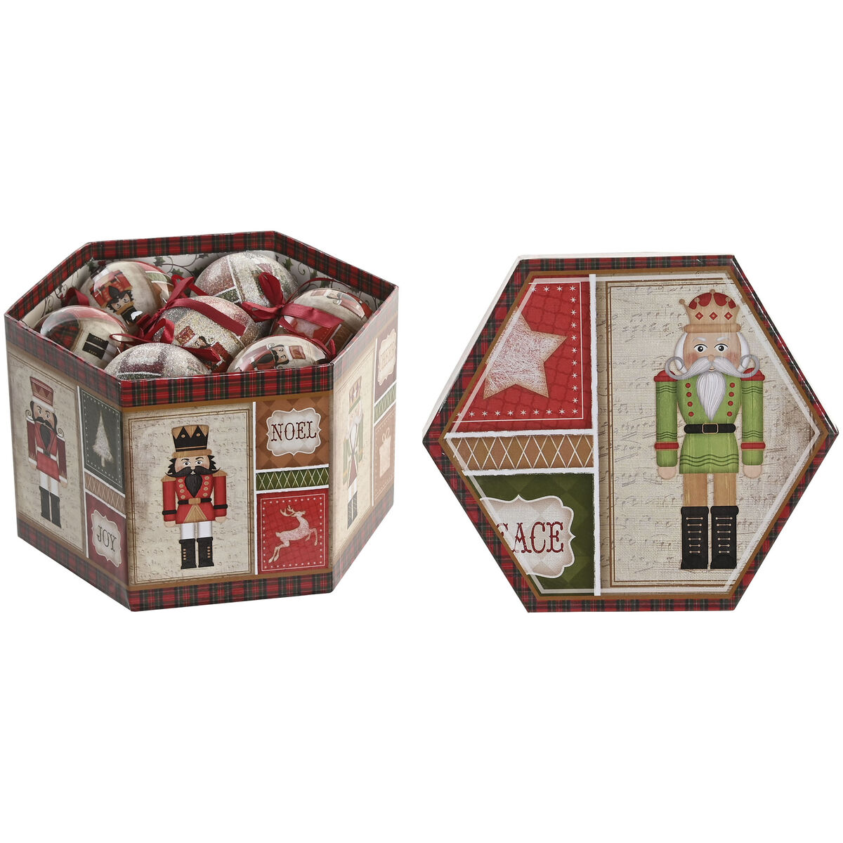Boule de Noël Home ESPRIT Multicouleur PVC (14 Pièces)