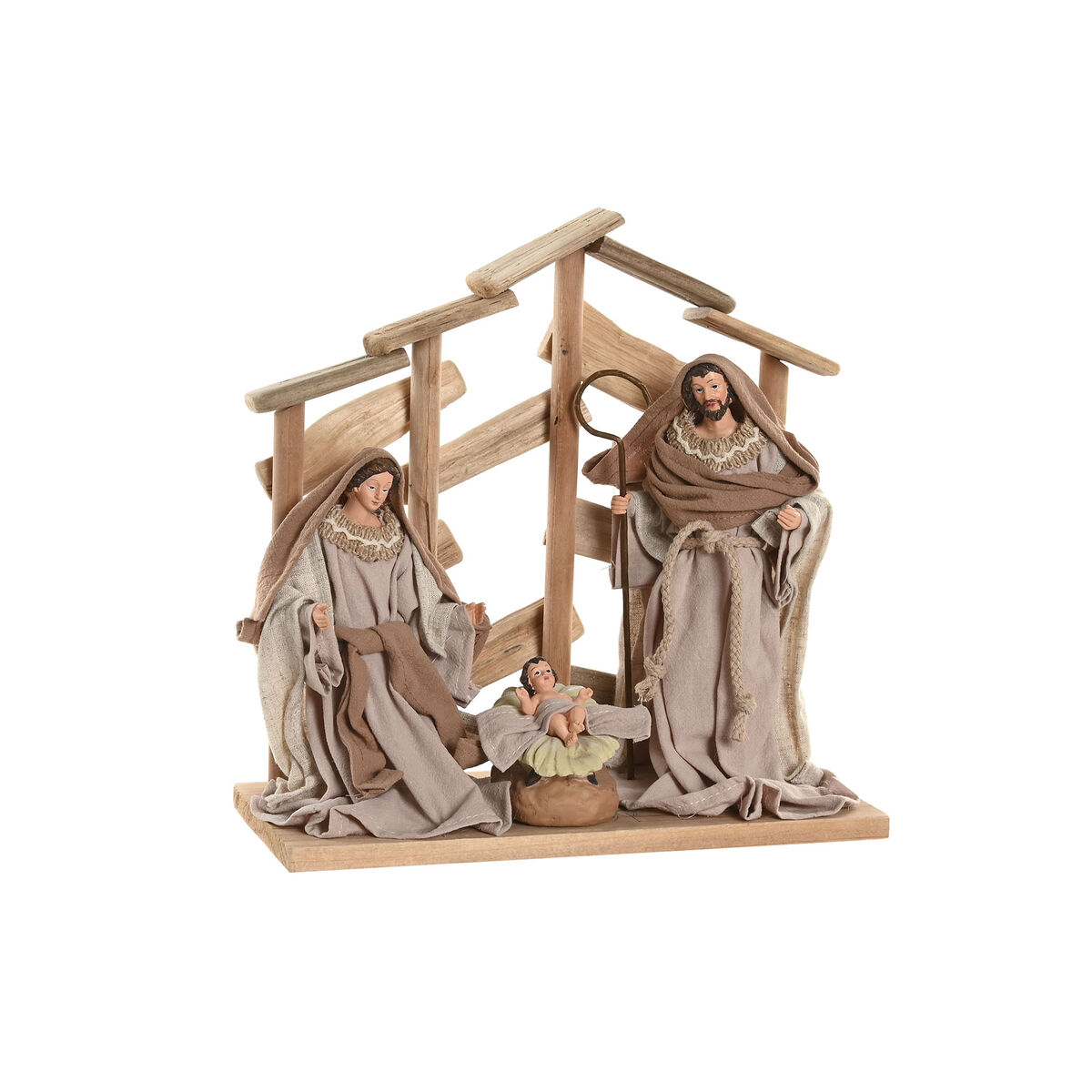 Crèche de Noël Home ESPRIT Marron Beige Bois MDF