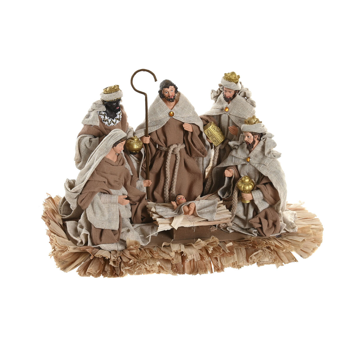 Crèche de Noël Home ESPRIT Marron Beige Résine