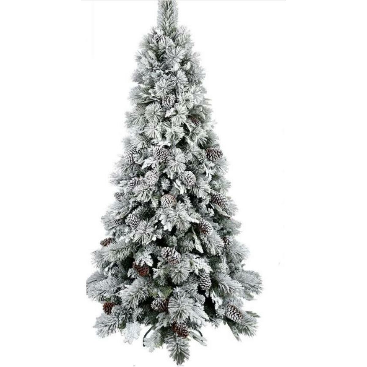 Kerstboom Home ESPRIT Wit PVC Aluminium Besneeuwd 94 X 94 X 150 CM
