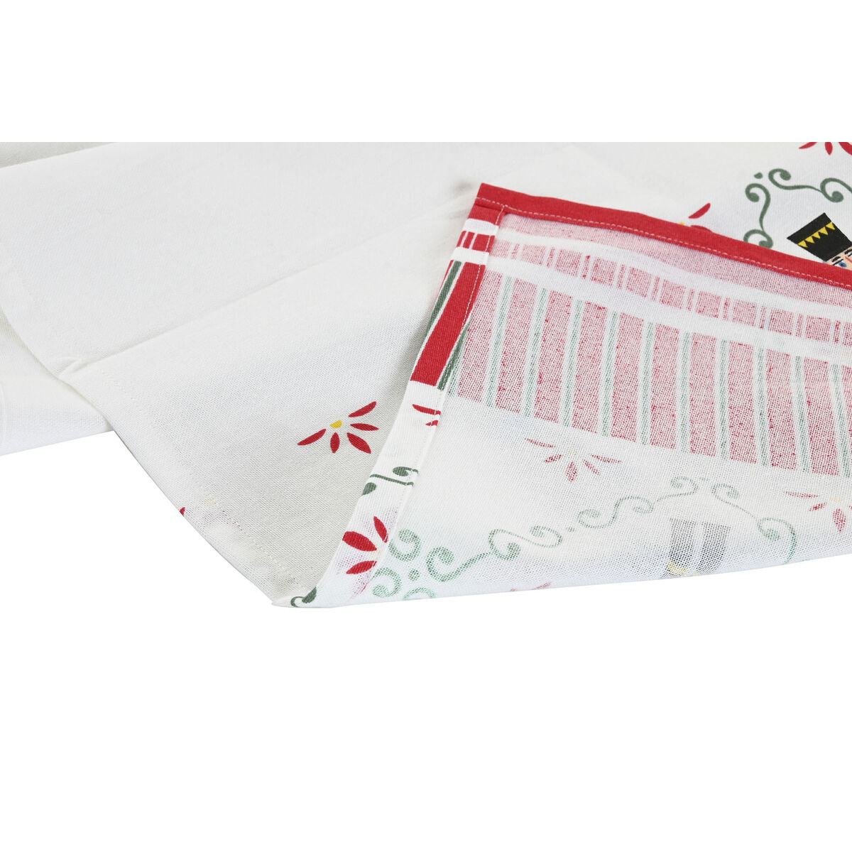 Tafelloper Home ESPRIT Rood Groen Beige 50 x 150 x 0,2 cm