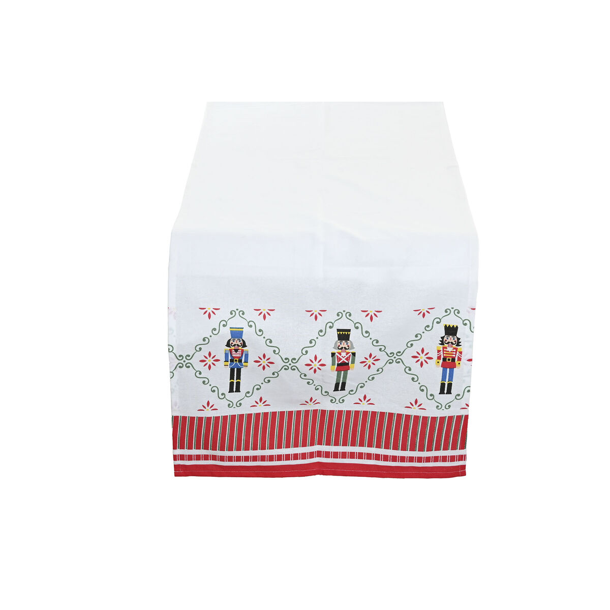 Tafelloper Home ESPRIT Rood Groen Beige 50 x 150 x 0,2 cm