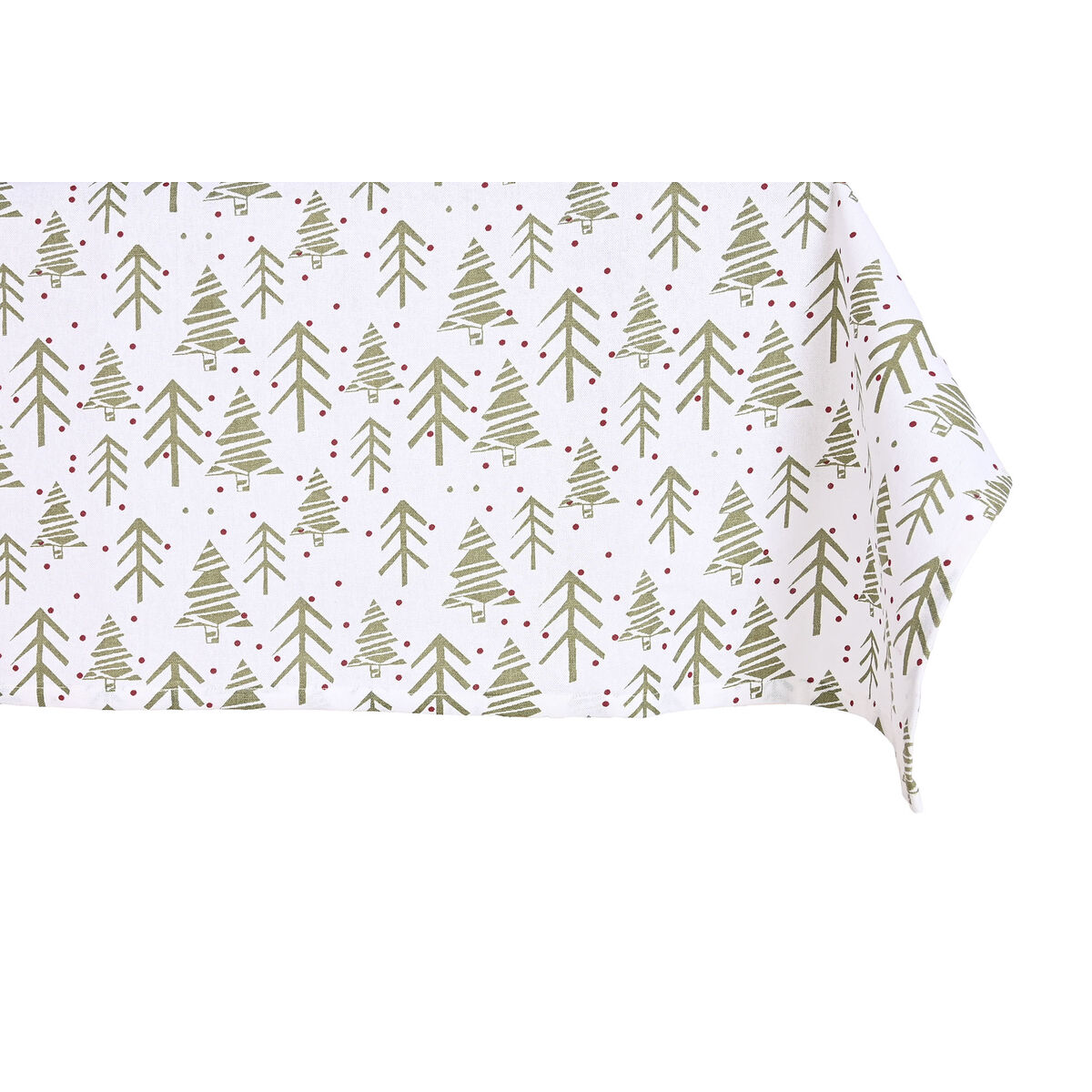 Vlekbestendig tafelkleed van hars Home ESPRIT Wit Groen Beige (9 Onderdelen)