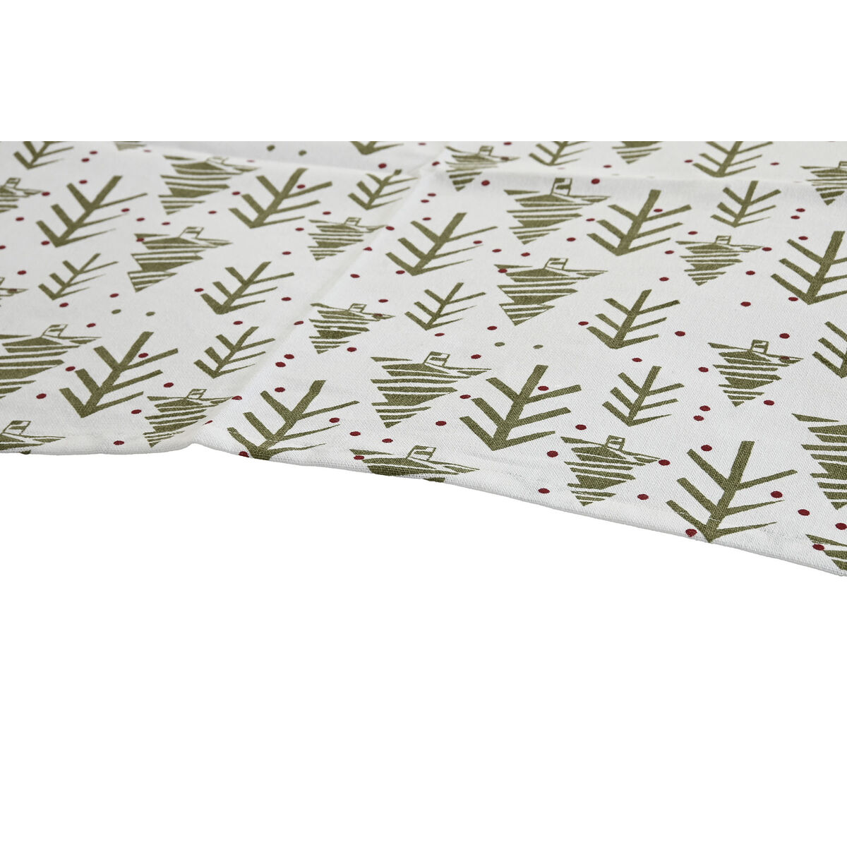 Tafelloper Home ESPRIT Wit Groen Beige 50 x 150 x 0,2 cm