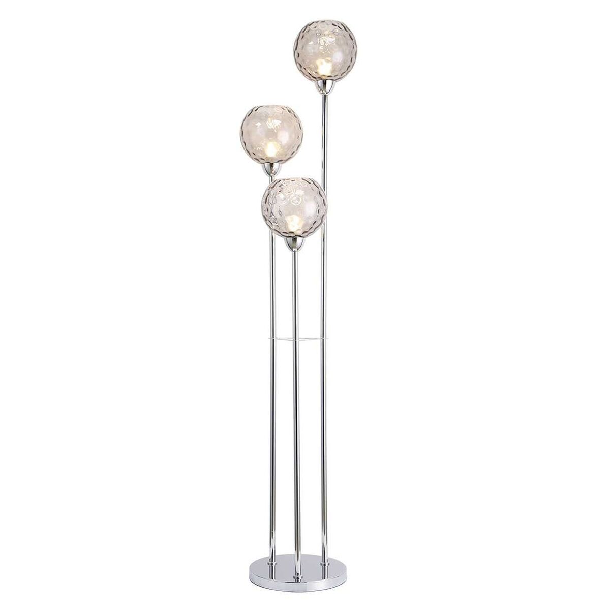 Image secondaire de Lampadaire Home ESPRIT Transparent Argenté 50 W 220 V 30 x 30 x 172 cm