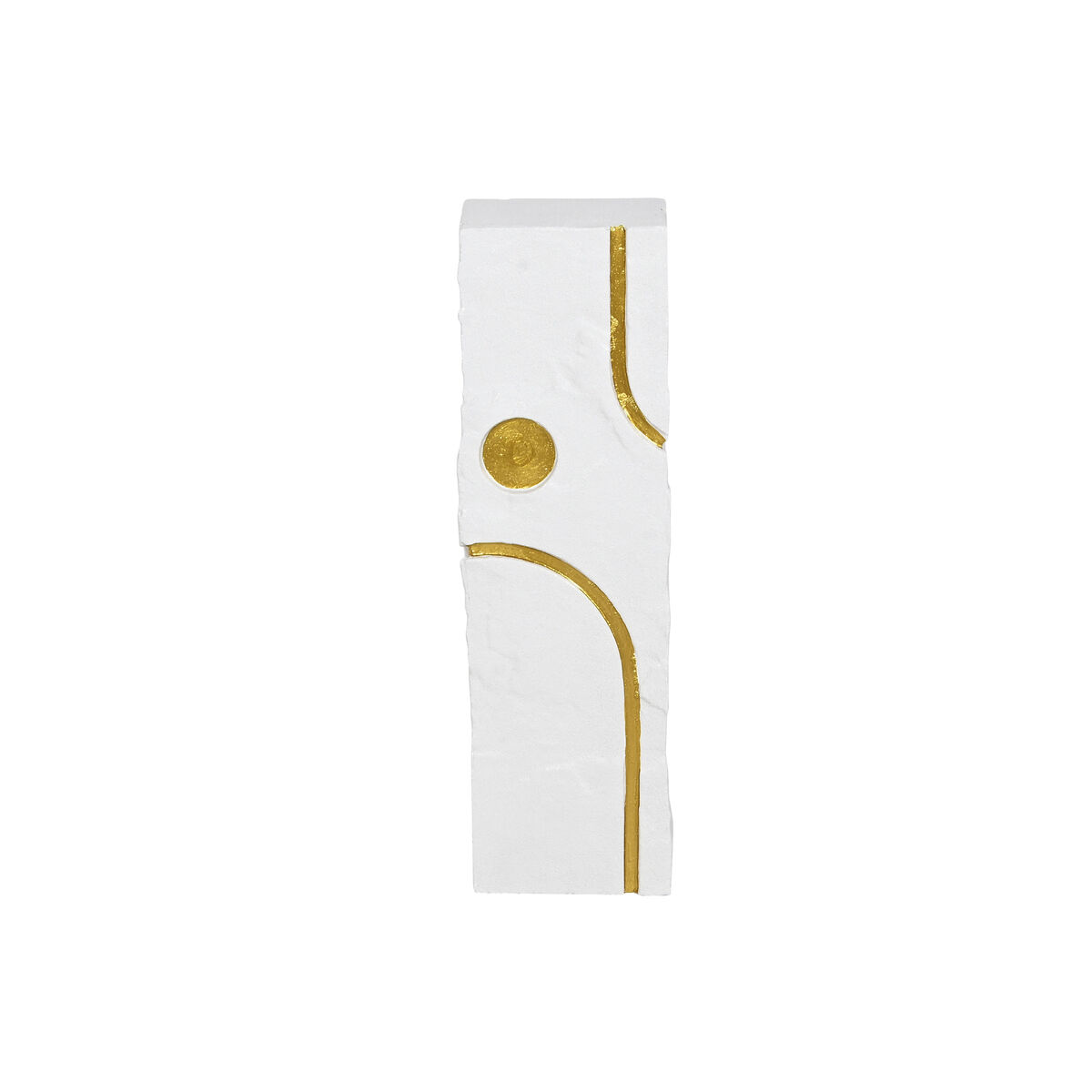 Image secondaire de Piédestal Home ESPRIT Blanc Doré Bois MDF Moderne 25 x 25 x 80 cm