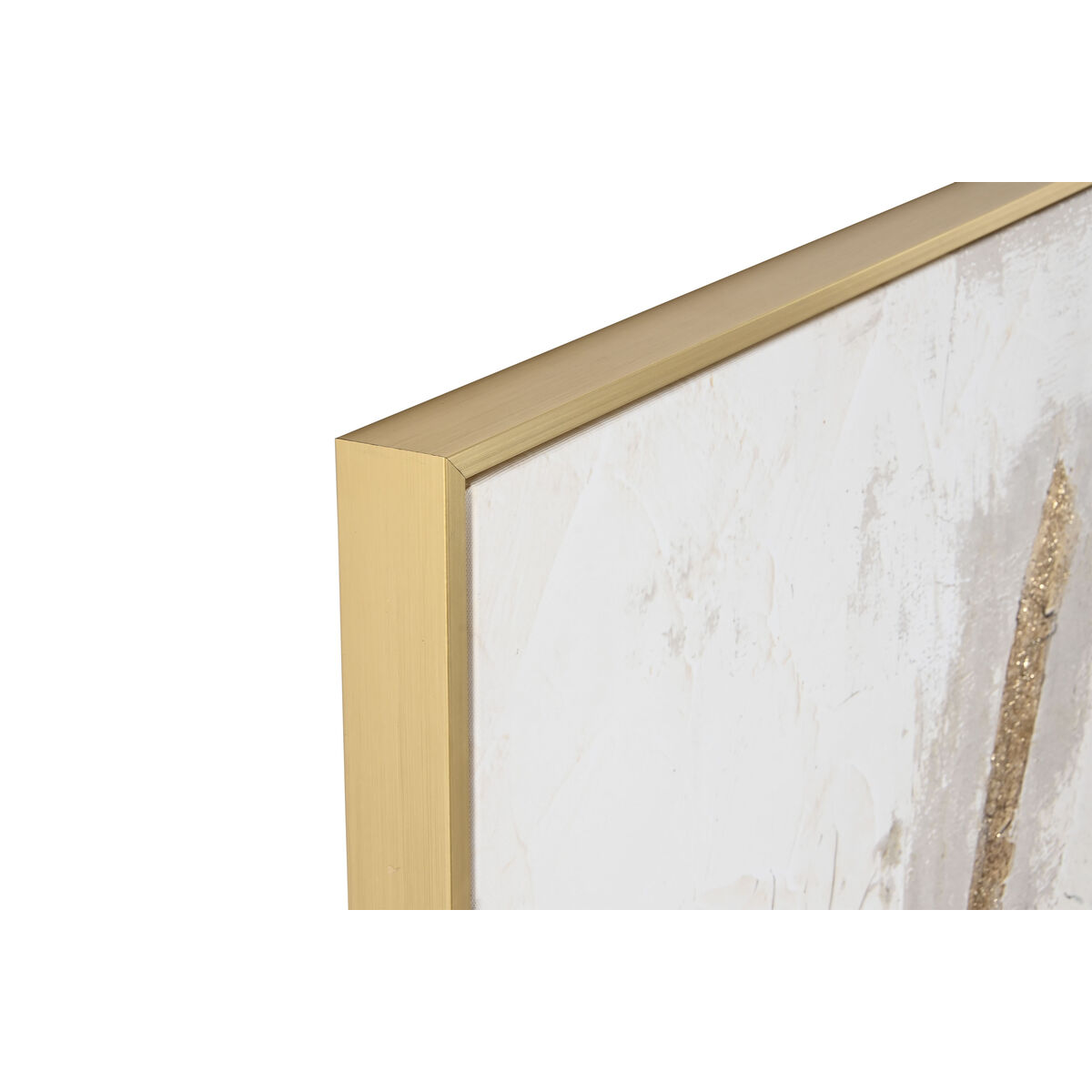 Image secondaire de Cadre Home ESPRIT Blanc Doré Abstrait Moderne 103 x 4,5 x 143 cm (2 Unités)