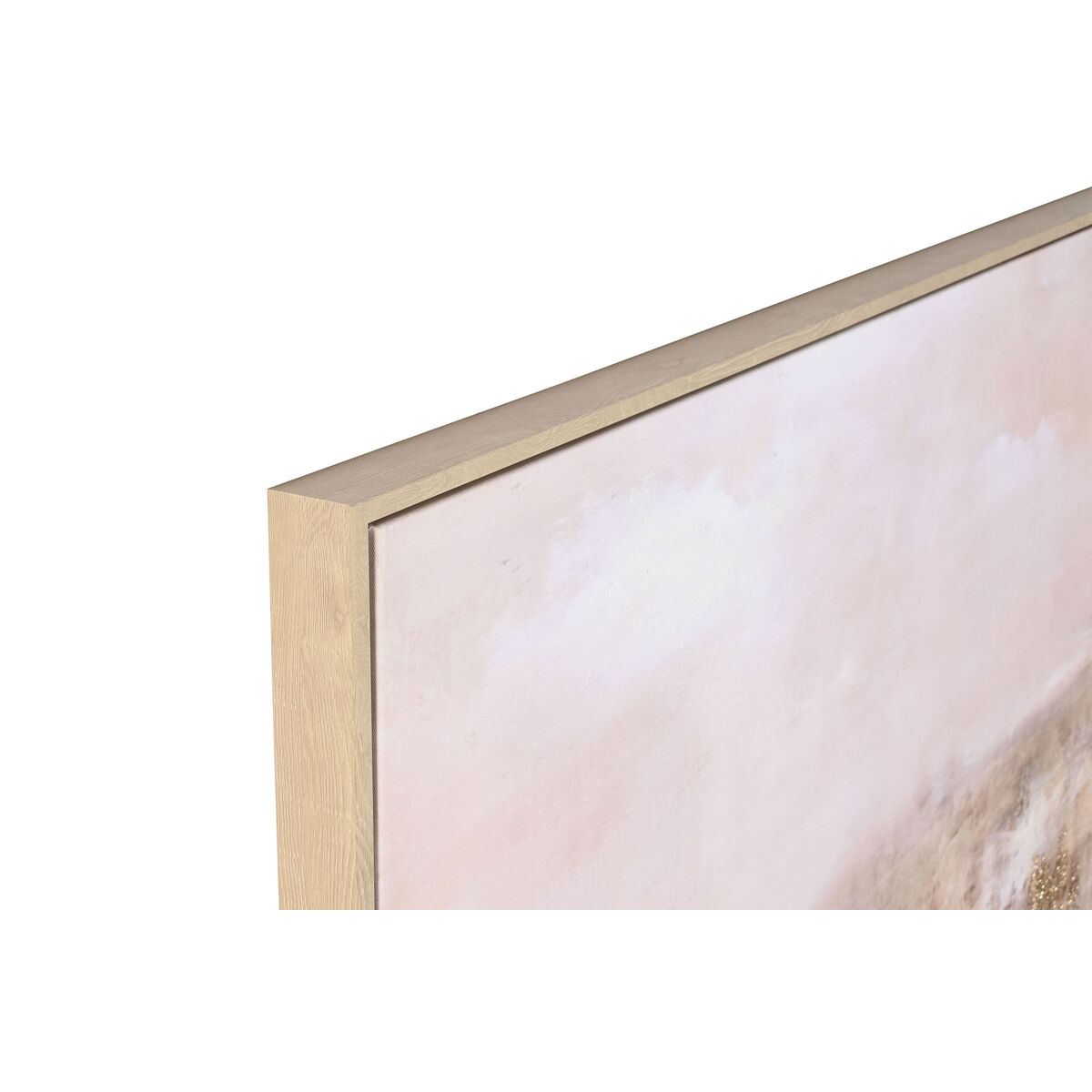 Image secondaire de Cadre Home ESPRIT Doré Rose clair Abstrait 103 x 4,5 x 143 cm (2 Unités)