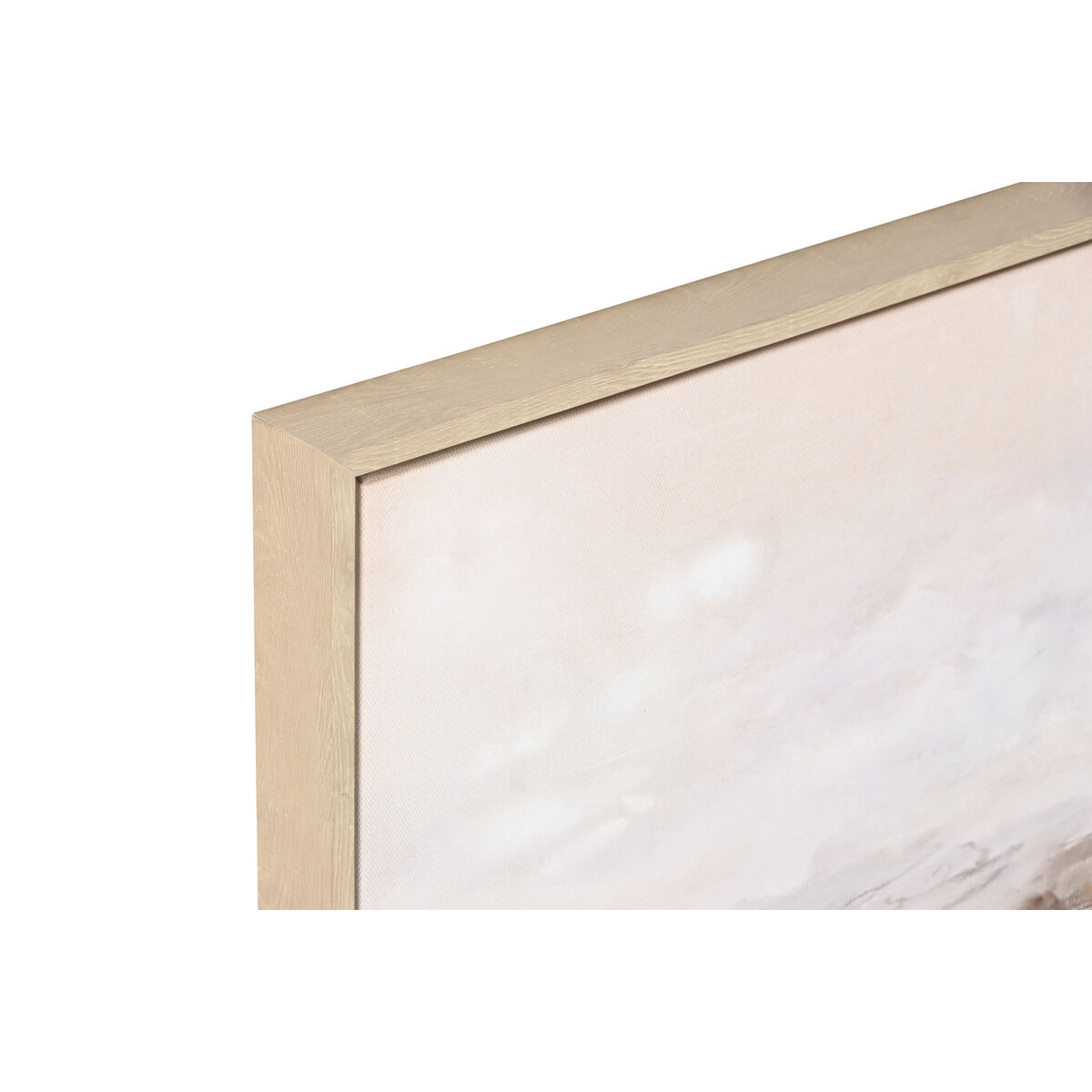 Image secondaire de Cadre Home ESPRIT Blanc Marron Moderne Paysage 153 x 4,3 x 53 cm (2 Unités)