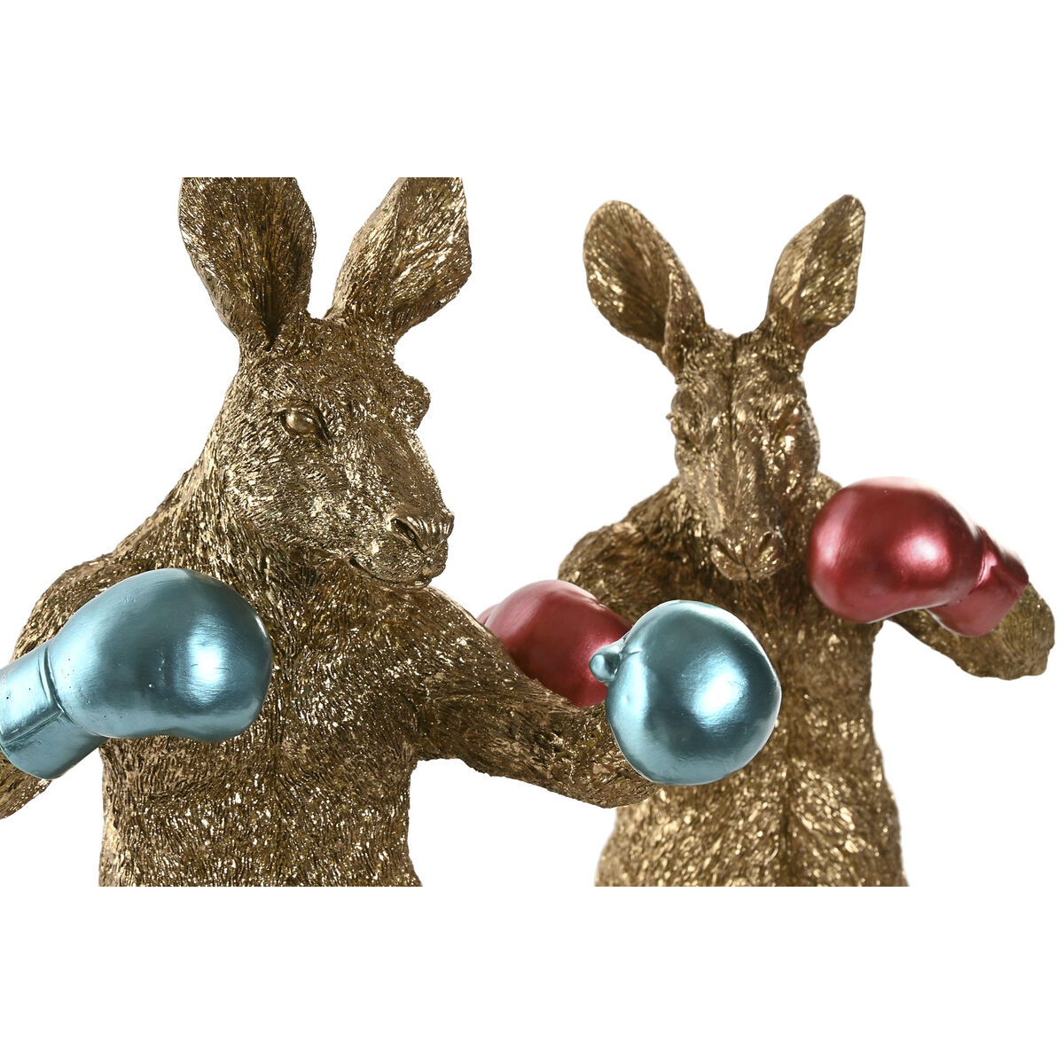 Image secondaire de Figurine Décorative Home ESPRIT Bleu Rouge Doré Kangourou 23 x 25 x 40,5 cm (2 Unités)