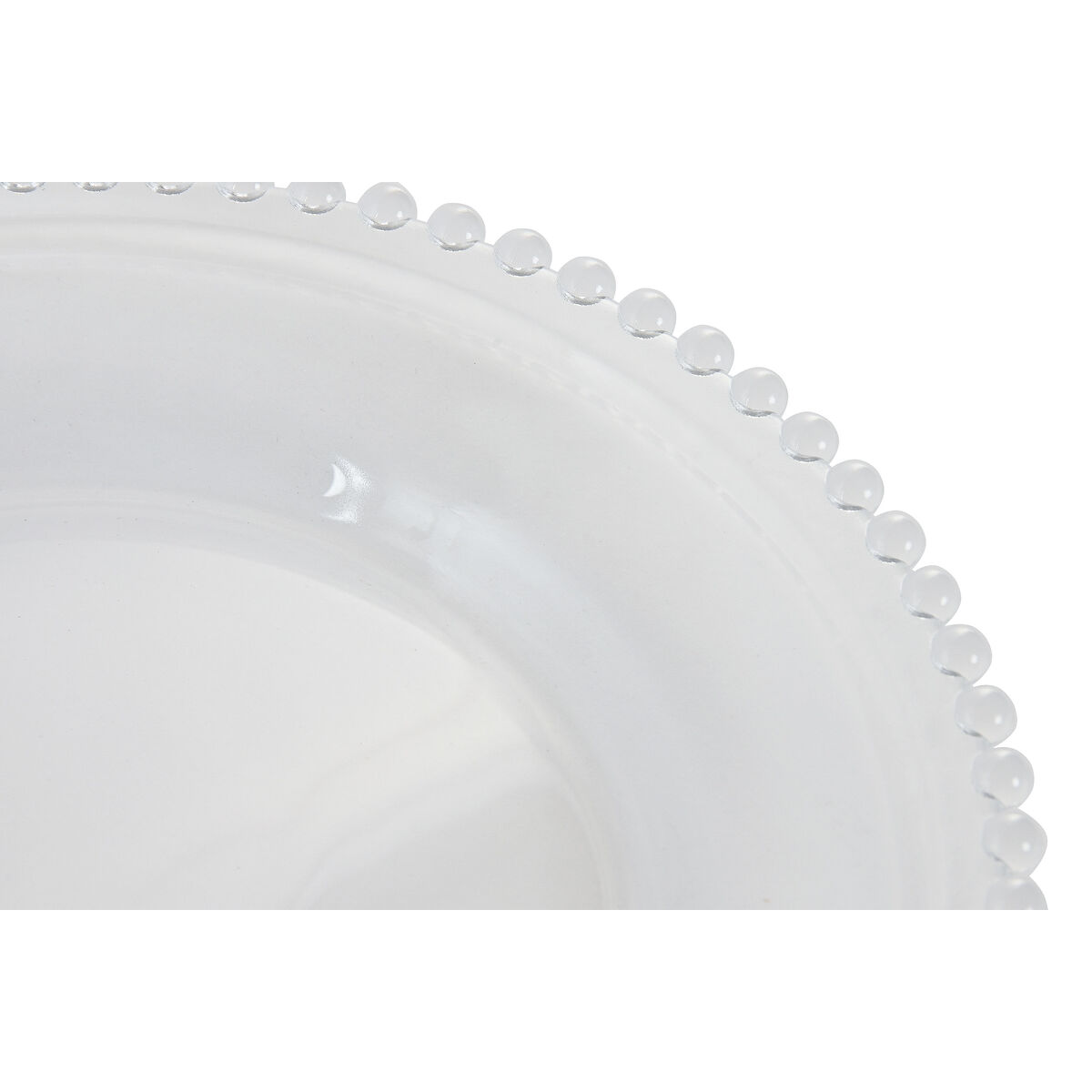 Flat Plate Home ESPRIT Transparent Crystal 27 X 27 X 2,6 CM, view 3