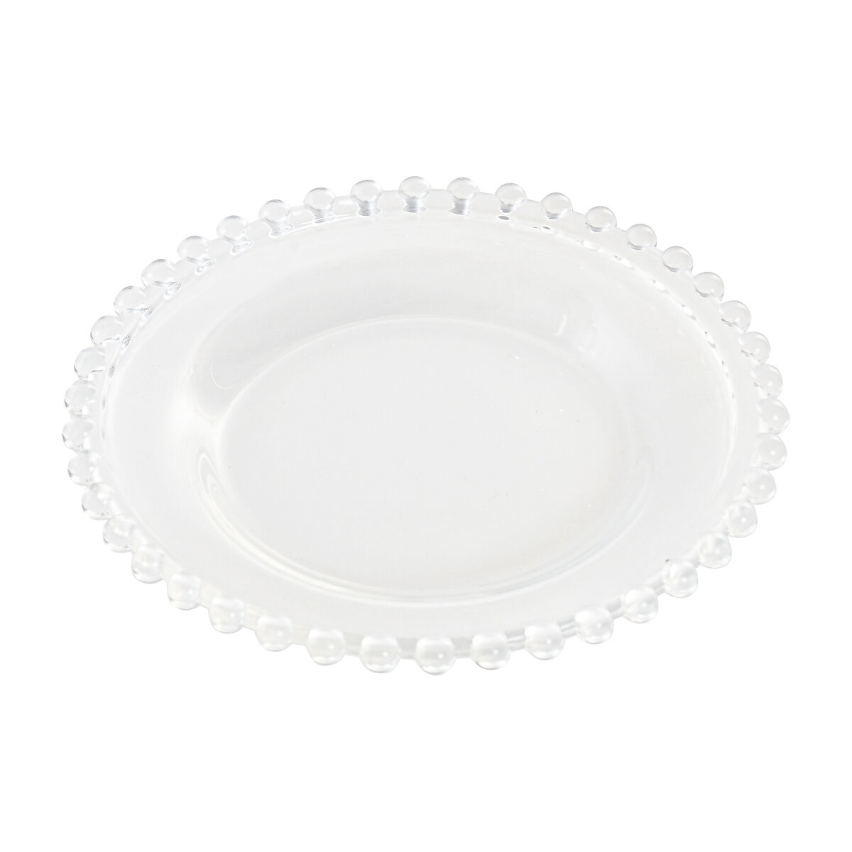 Image secondaire de Assiette plate Home ESPRIT Transparent Verre 15,6 x 15,6 x 1,7 cm