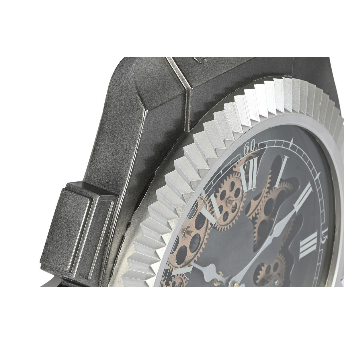 Image secondaire de Horloge Murale Home ESPRIT Noir Argenté Fer