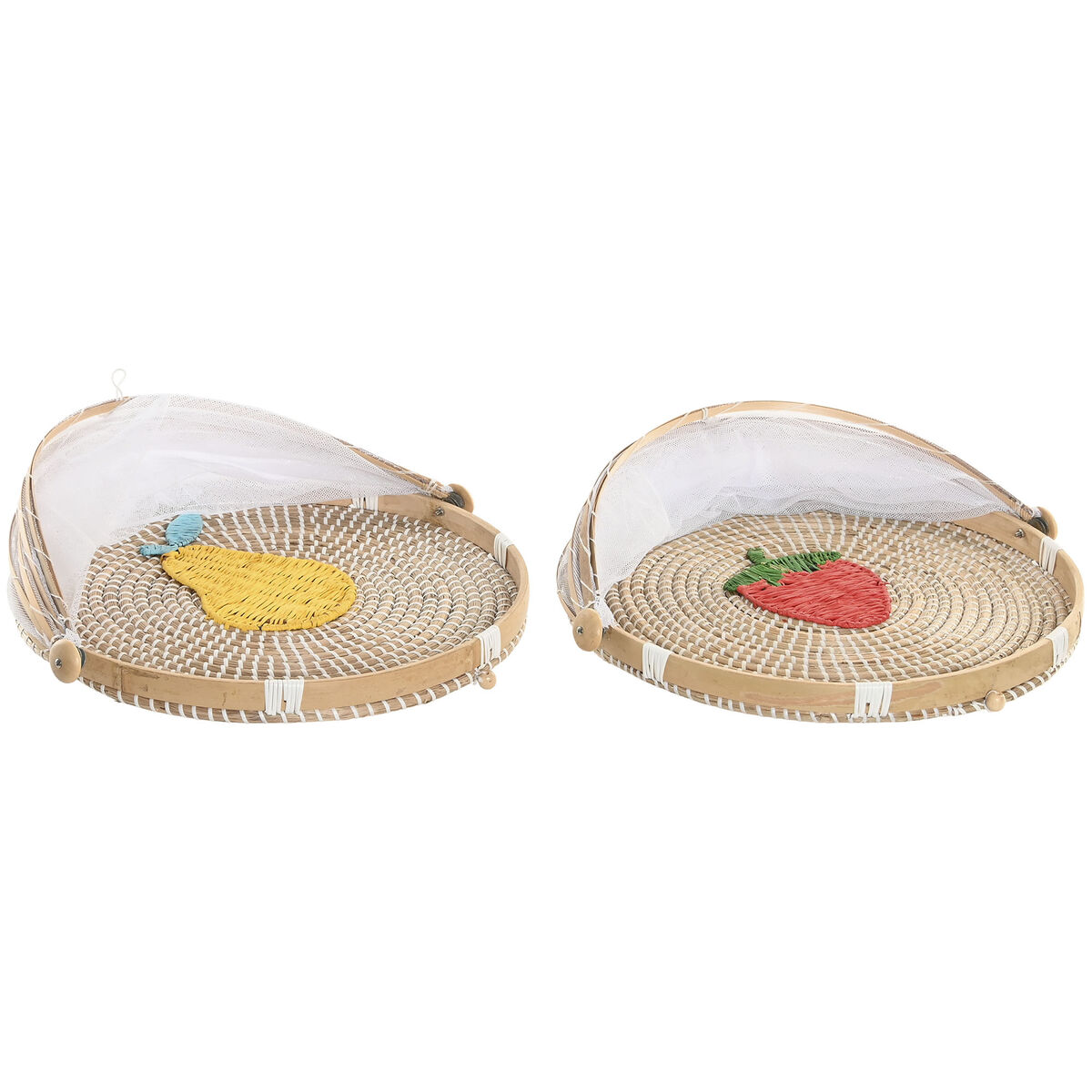 Couvre-vaisselle Home ESPRIT Fibre naturelle 40 x 40 x 24 cm