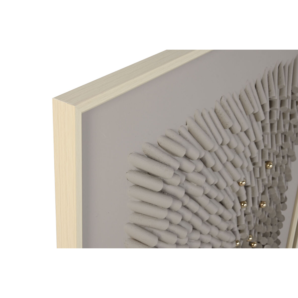 Image secondaire de Cadre Home ESPRIT Beige Gris Abstrait Moderne 100 x 3,5 x 100 cm (2 Unités)